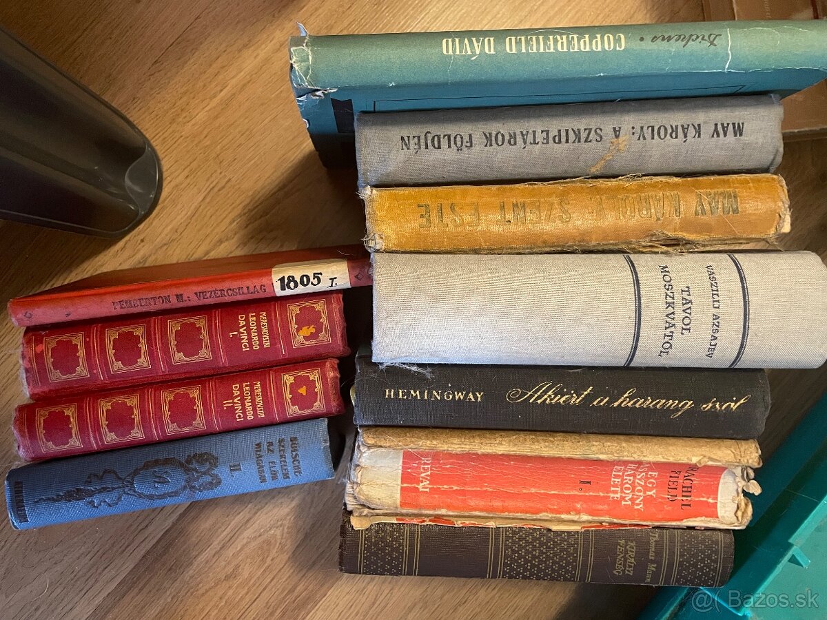 Knihy staré maďarské 3 - 6