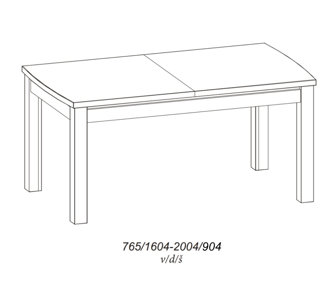 Rozkladací jedálenský stôl - 6