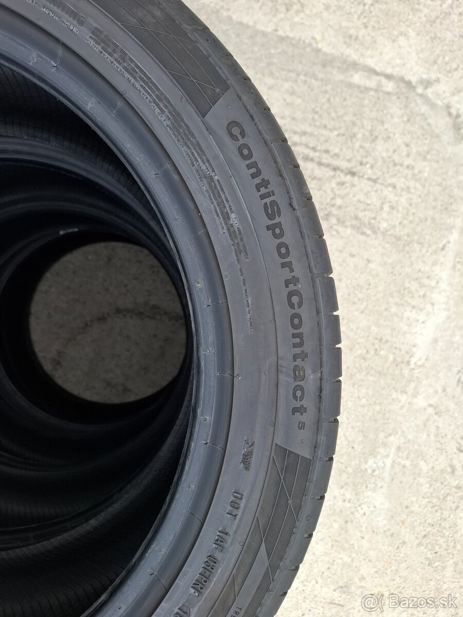 Predám sadu letných pneu Continental 255/45 R18 - 6