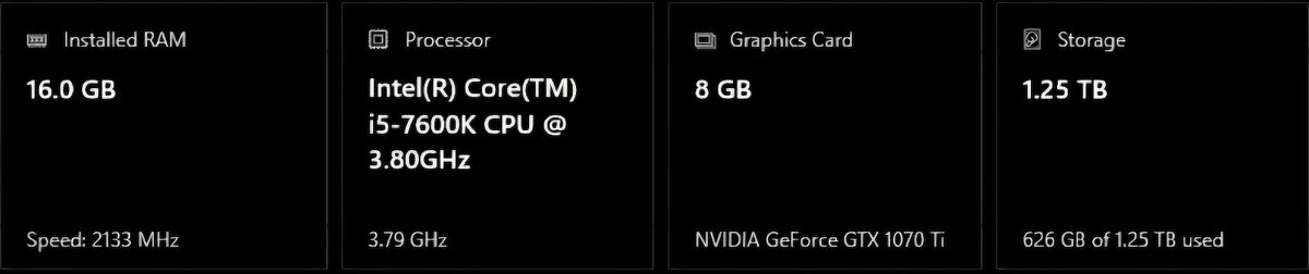 Herný PC Intel Core i5 GTX 1070 Ti - 6