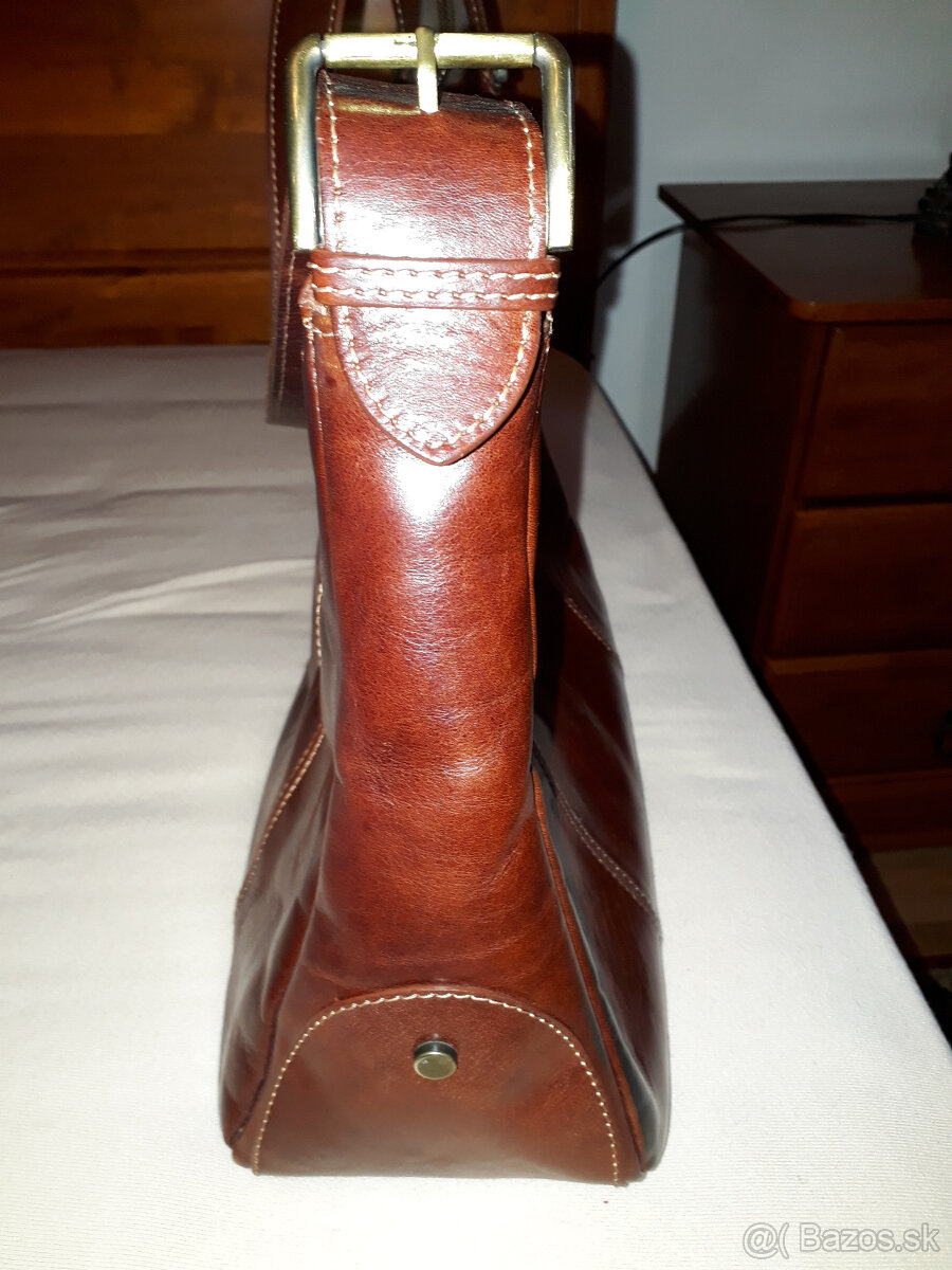 hnedá kožená kabelka sofie and jane - 6