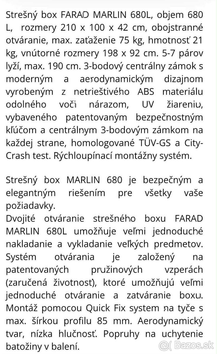 Strešný box - 6