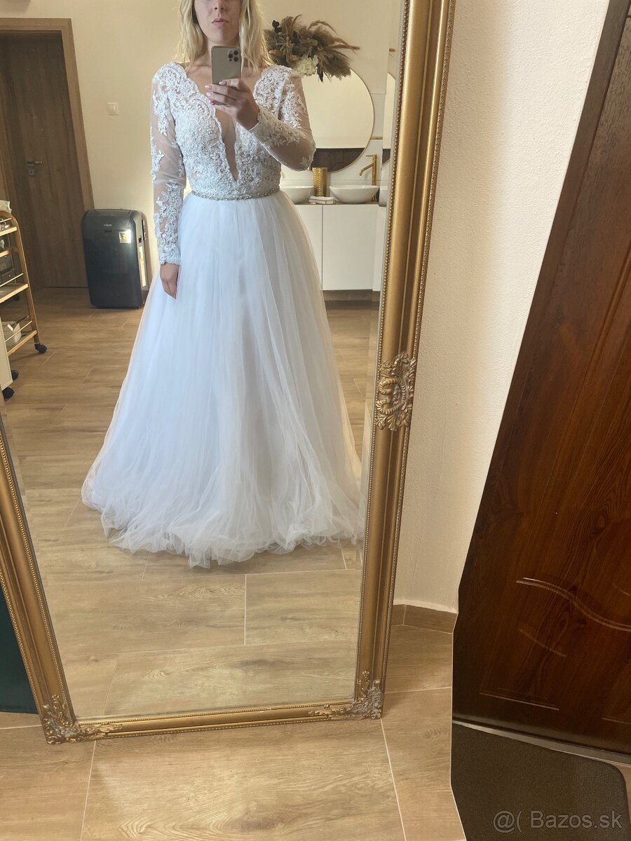 Predám Svadobné šaty - 6