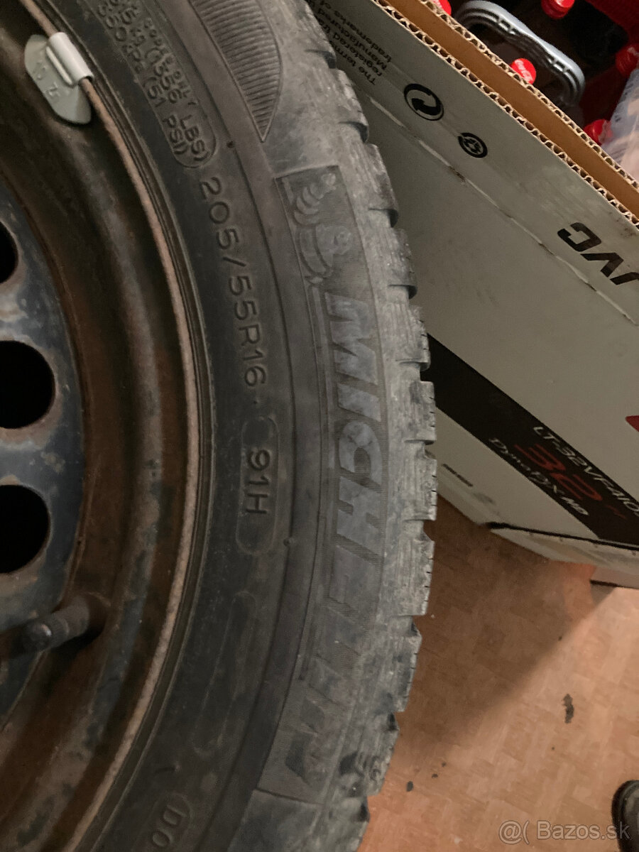 Zimne pneu+plechace 205/55/R16, 2x Good Y. + 2x Michelin - 6