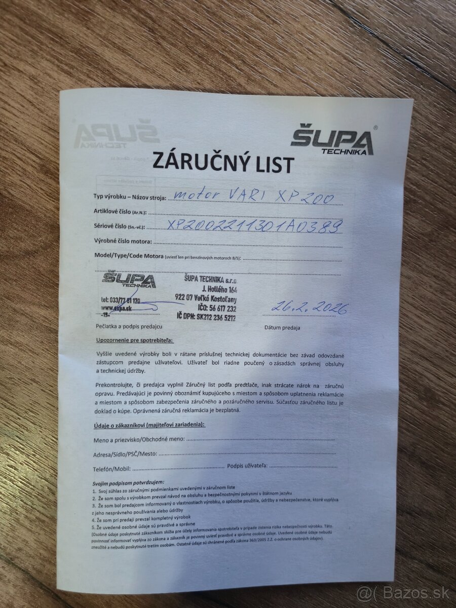 Predám malotraktor Vari XP200A - 6