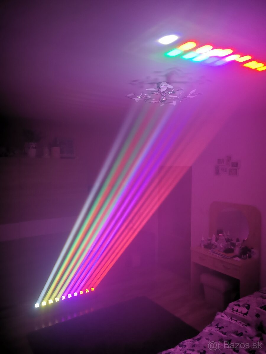 Rotačný led BAR beam RGBW 250W - 6