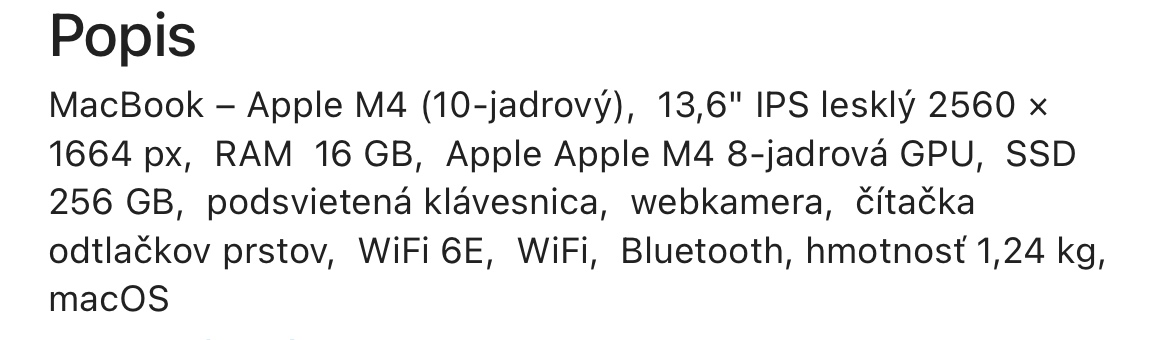 Macbook Air 13” M4 2025 SK strieborný - 6