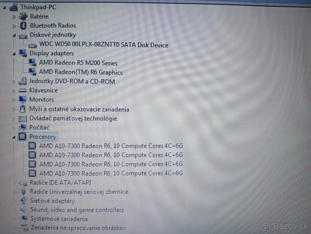 Lenovo Thinkpad A555 , Windows 7 , AMD A10 4-jadro , 8gb ram - 6