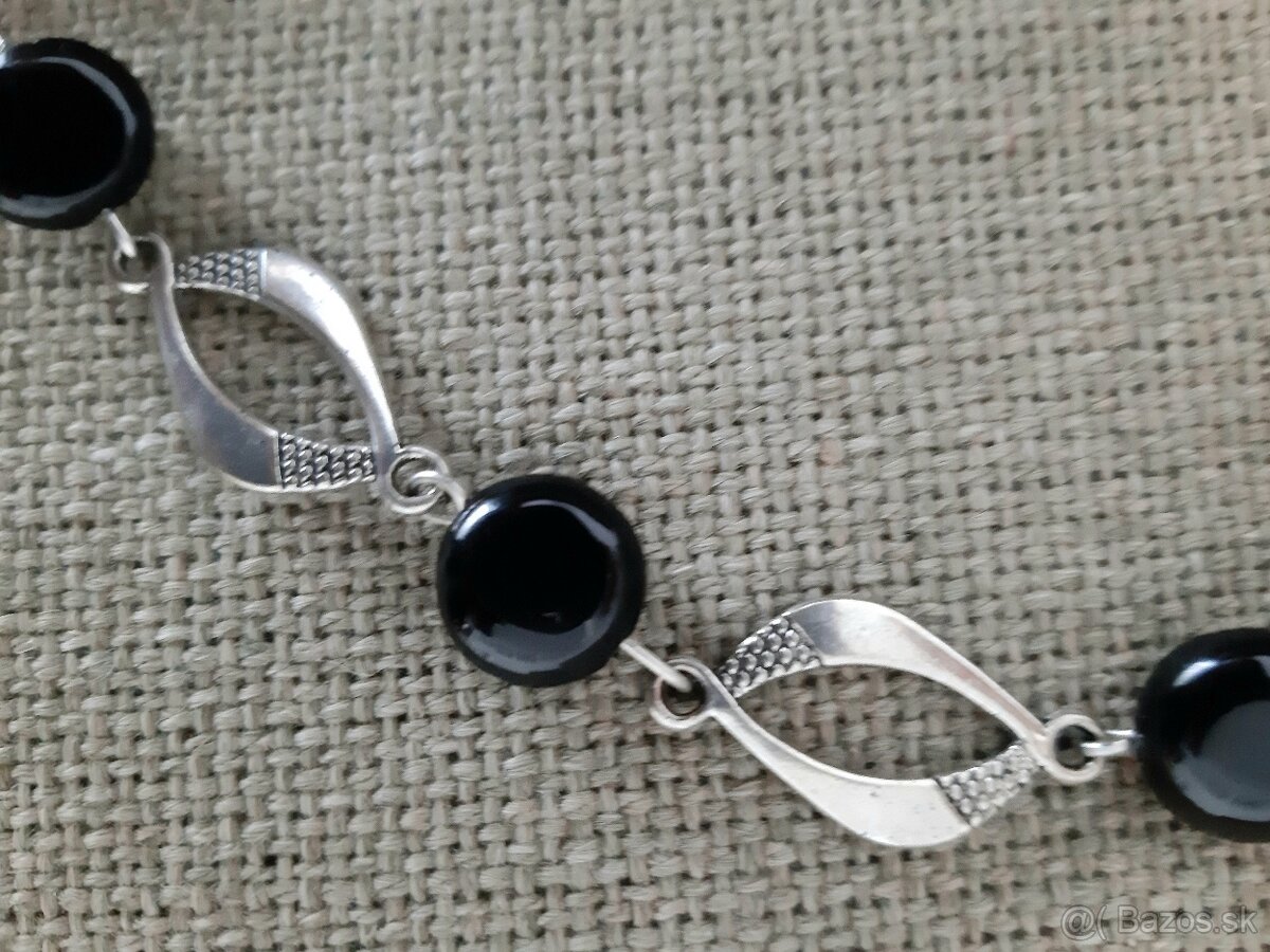 Náhrdelníky z polodrahokamov v štýle art déco -70 cm - 6