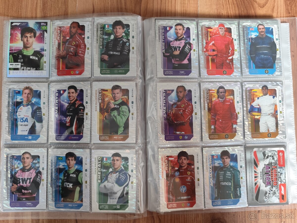 Predám kartičky Formula 1 - 6