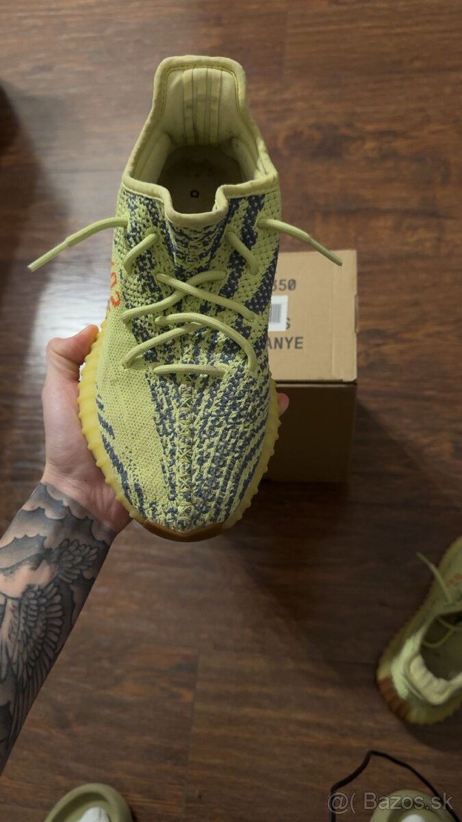 Yeezy 350 V2 Semi Frozen Yellow - 6