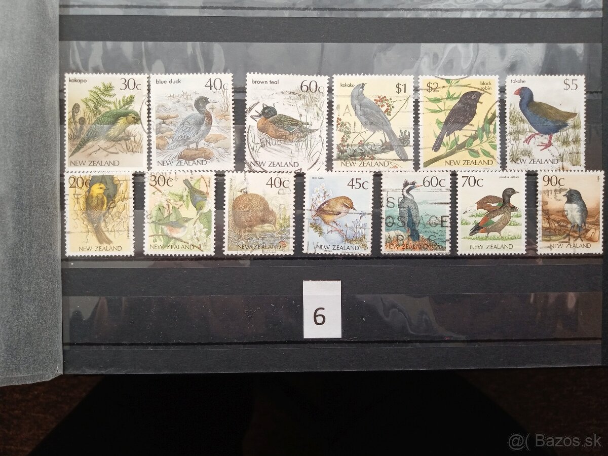 Poštové známky č.469 - OCEÁNIA - 20 sérií - 6