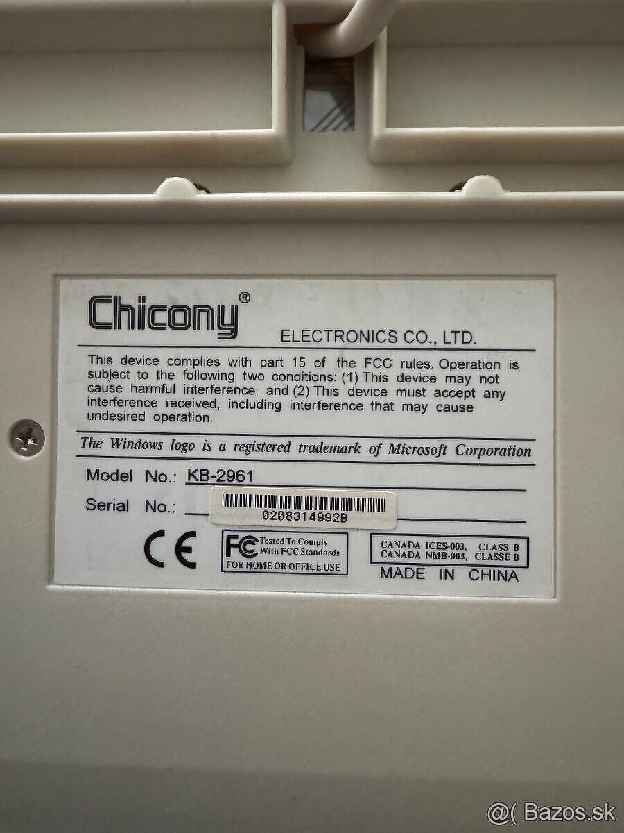 Chicony klávesnice KB-2961 (2 ks) + Delux K7005RF - 6