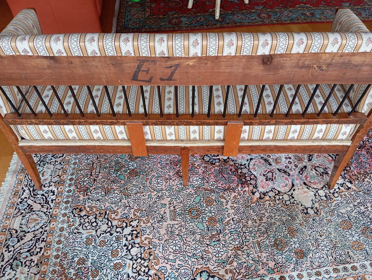 AKCIA ✨Vzácna Biedermeier lavica z r. 1830✨ - 6