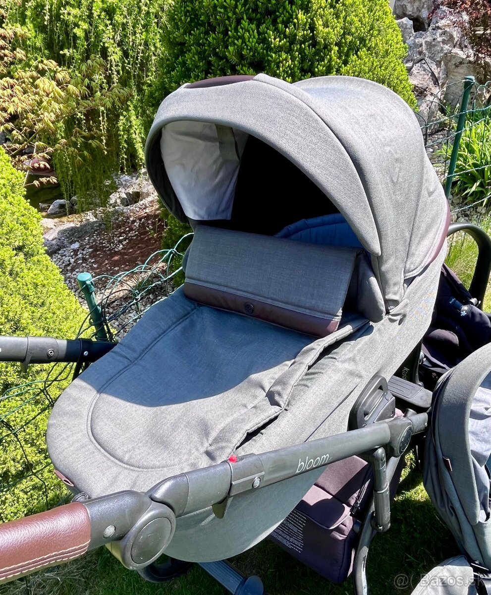 Úžasný kočiar Roan Bloom dark green + vajíčko ZDARMA - 6