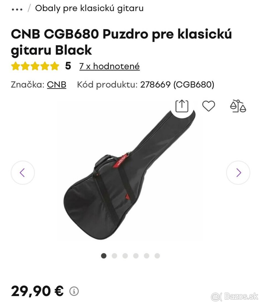 Klasická gitara s puzdrom - 6