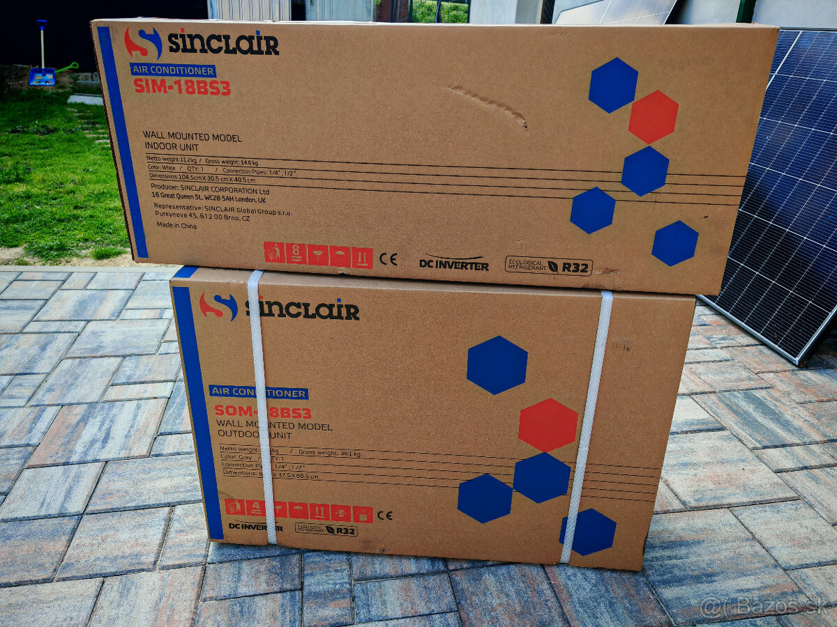 Sinclair Nástenná klimatizácia 5,5kw - 6