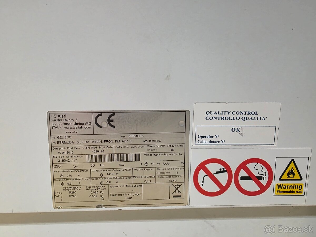 Zmrzlinová vitrína ISA Bermuda - 6