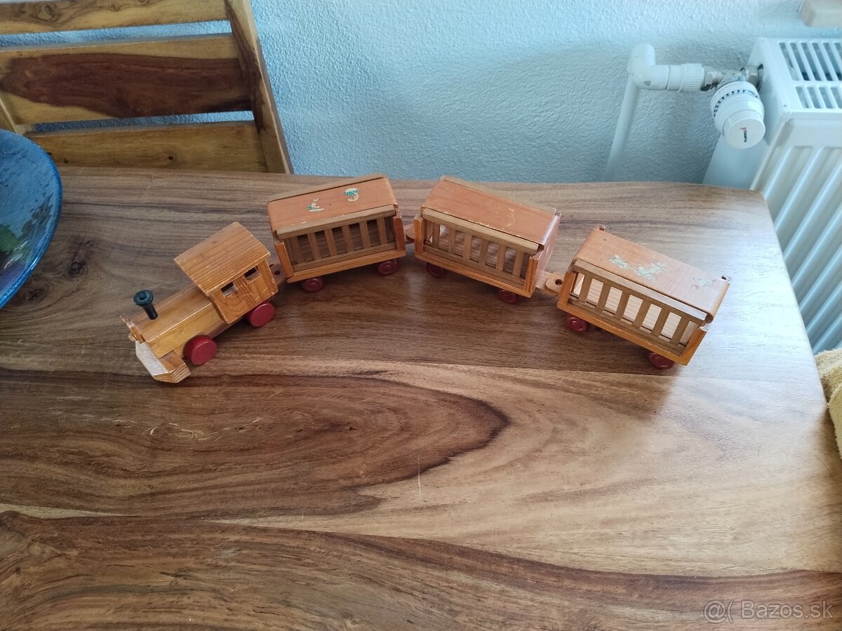 Vláček dřevěný zvěřinec - 6