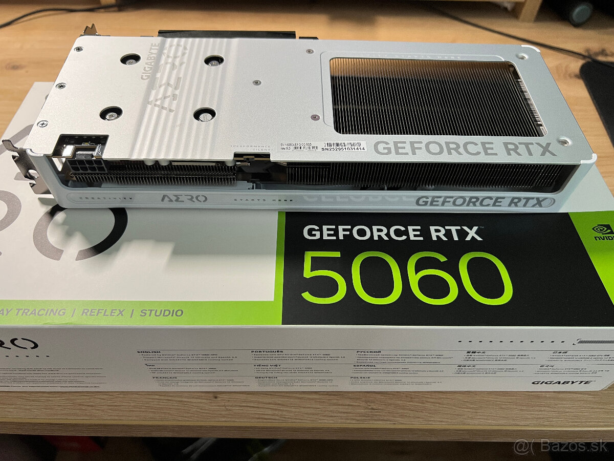 GIGABYTE GeForce RTX 5060 AERO OC 8G GDDR7 - 6