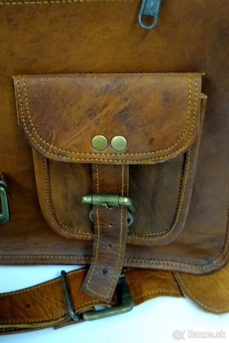 Nová Ručne vyrábaná kožená Aktovka - 6
