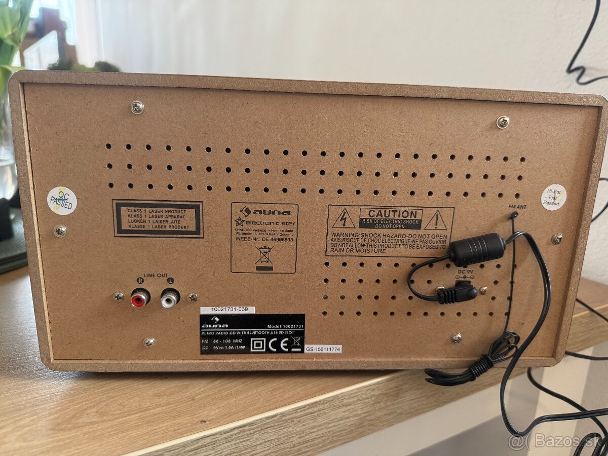 Auna Retro rádio CD/MP3 BT USB SD - 6