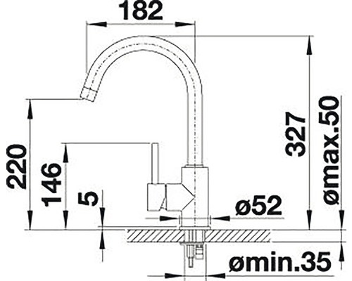 Kuchynská drezová batéria páková Blanco MIDA chrómová 517742 - 6