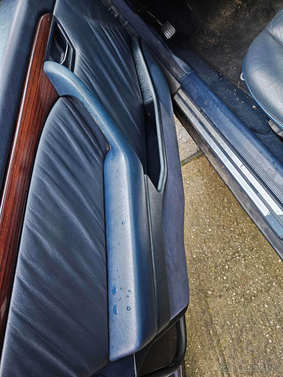 Mercedes C triedy W202 modrá koža interiér - 6