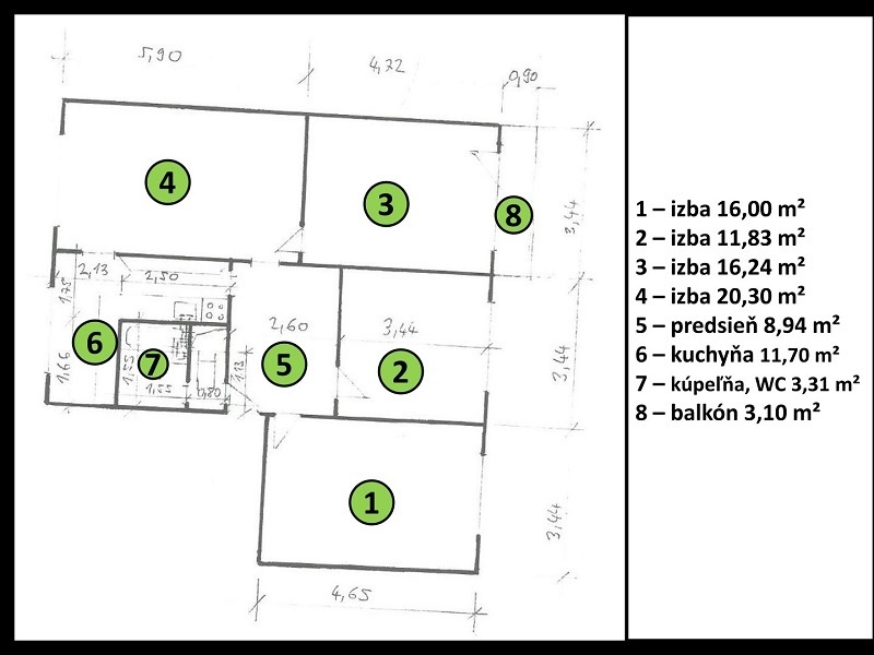 4-izbovy byt - Fiľakovo - 6