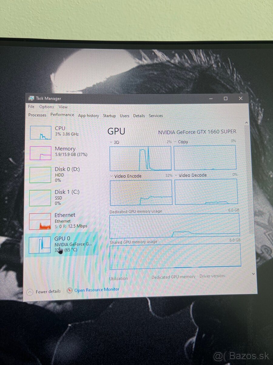 ✅Herný PC ASUS/RYZEN 5/GTX 1660 SUPER - 6