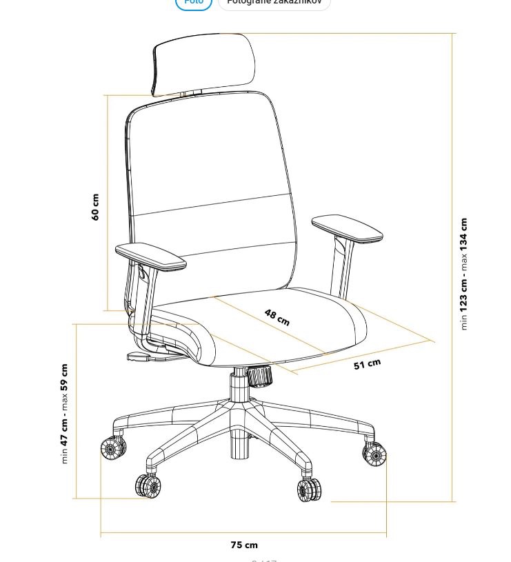 Kancelárska stolička - 6