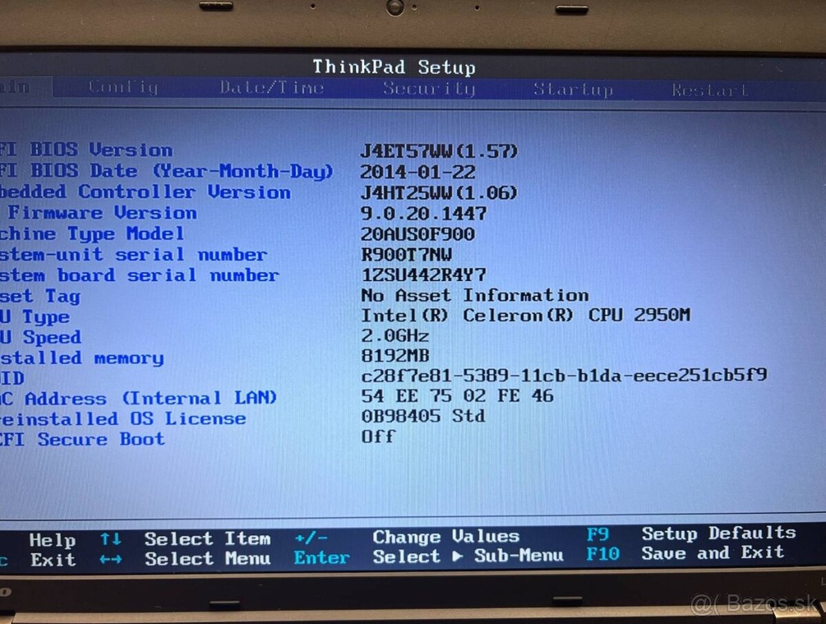 Predám funkčnú matičnú dosku do notebooku LENOVO L540 - 6