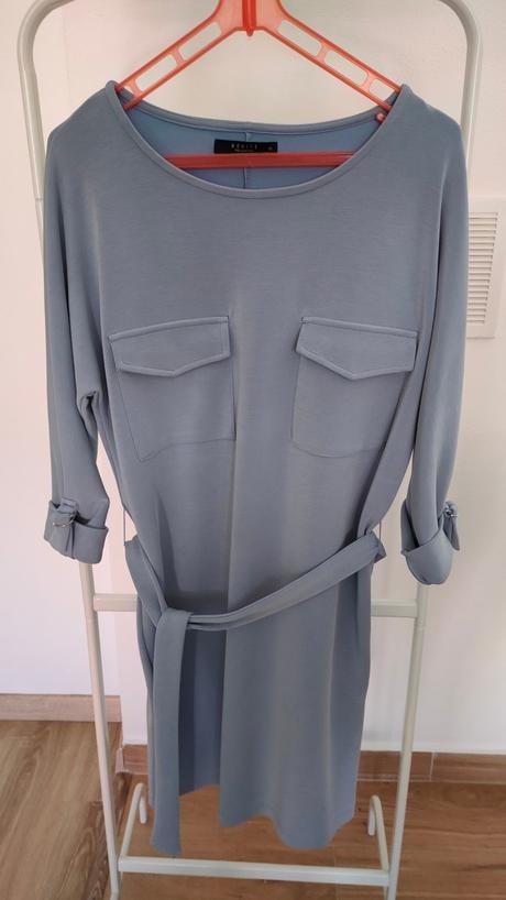 Šaty bledomodré MOHITO S - 6