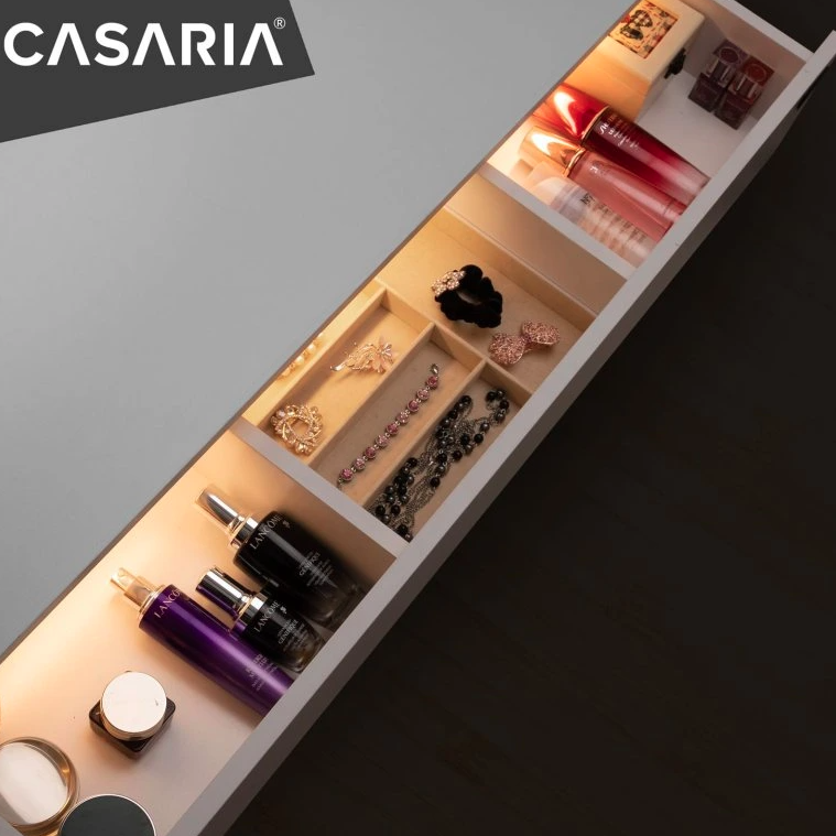 Toaletný stolík Lucia s LED osvetlením 140x110x40 - 6