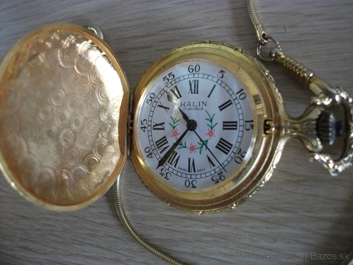 Predám hodinky-cibule polovnícky motív-dovoz Rakúsko. - 6