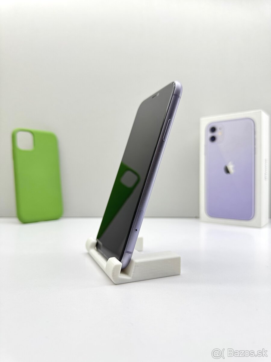 iPhone 11 PURPLE TOP STAV NOVÁ BATÉRIA 100% - 6