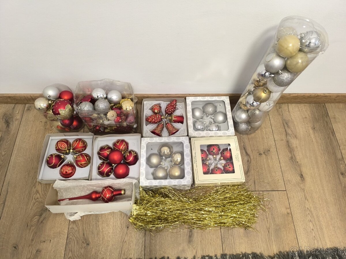 Vianočný stromček umelý+výzdoba - 6