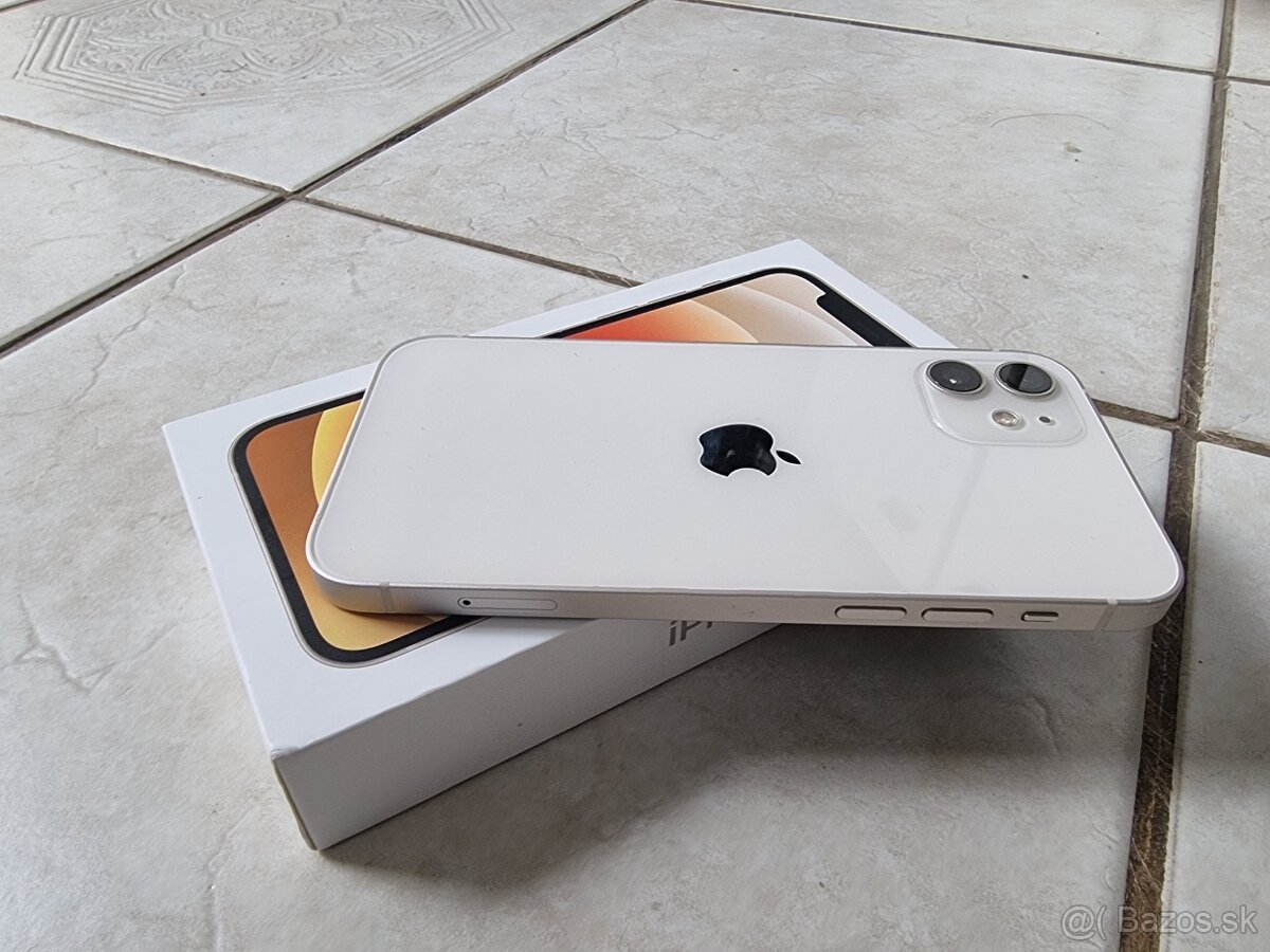 Iphone 12 WHITE 64GB s komplet prislusenstvom, original krab - 6