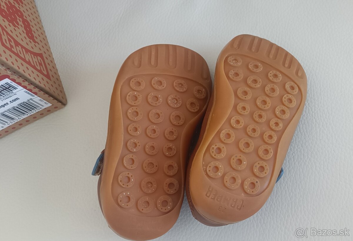 Detské barefoot kožené topánky Camper - 6