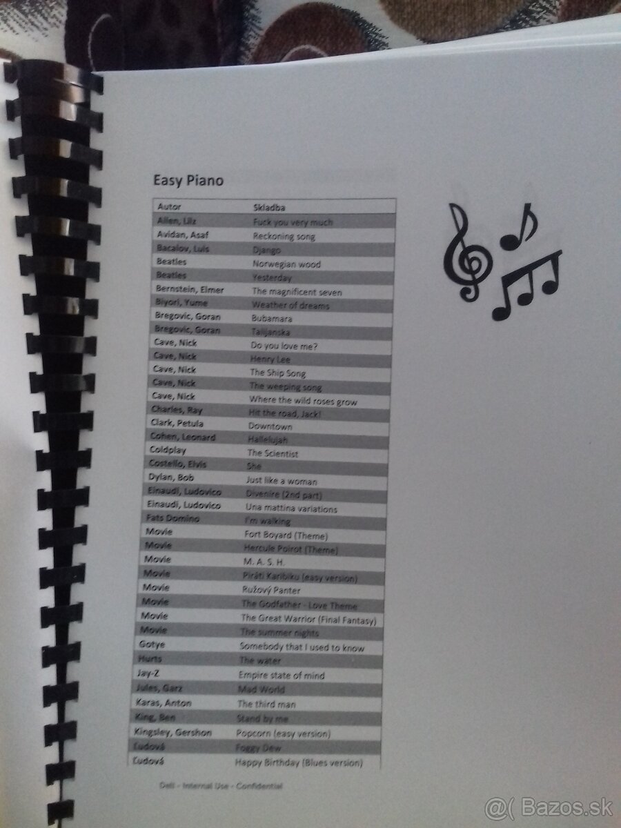 Taška s notami pre klavír - 6
