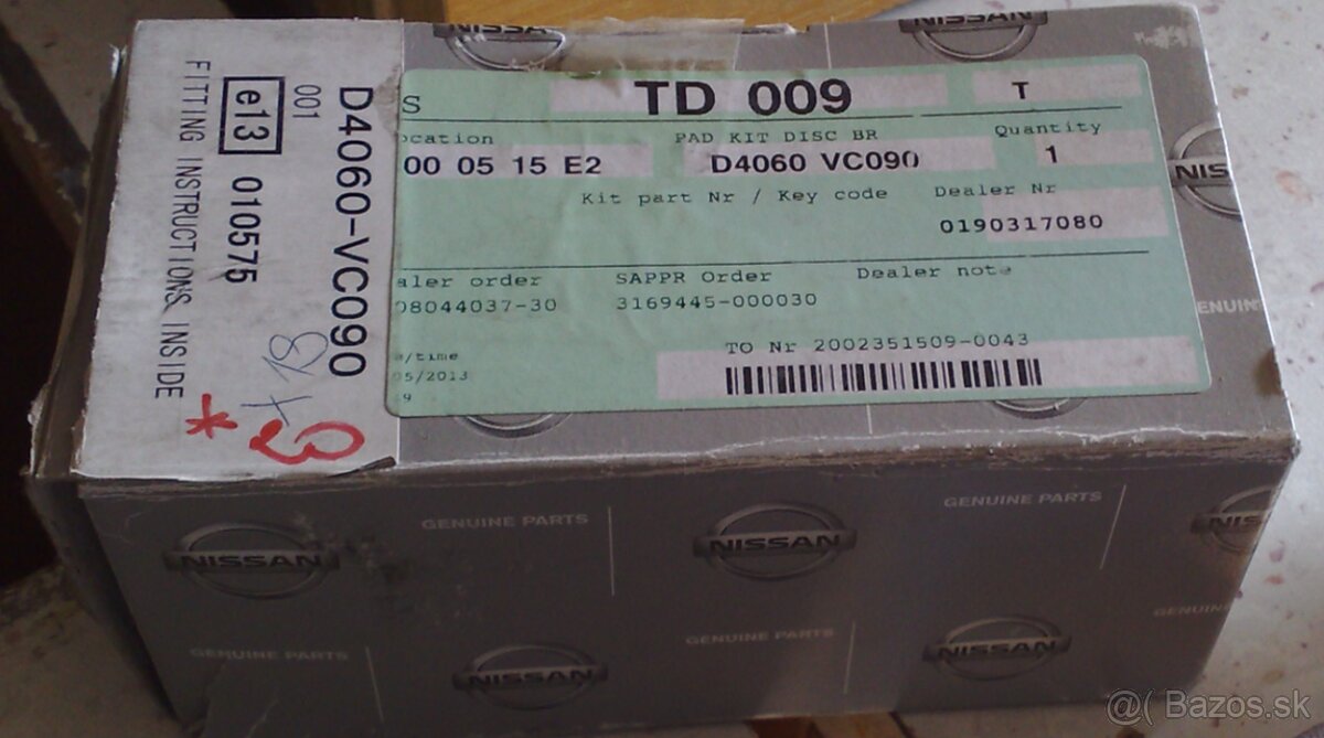 Predám LACNO nové brzdové kotúče Nissan Navara a Pathfinder - 6