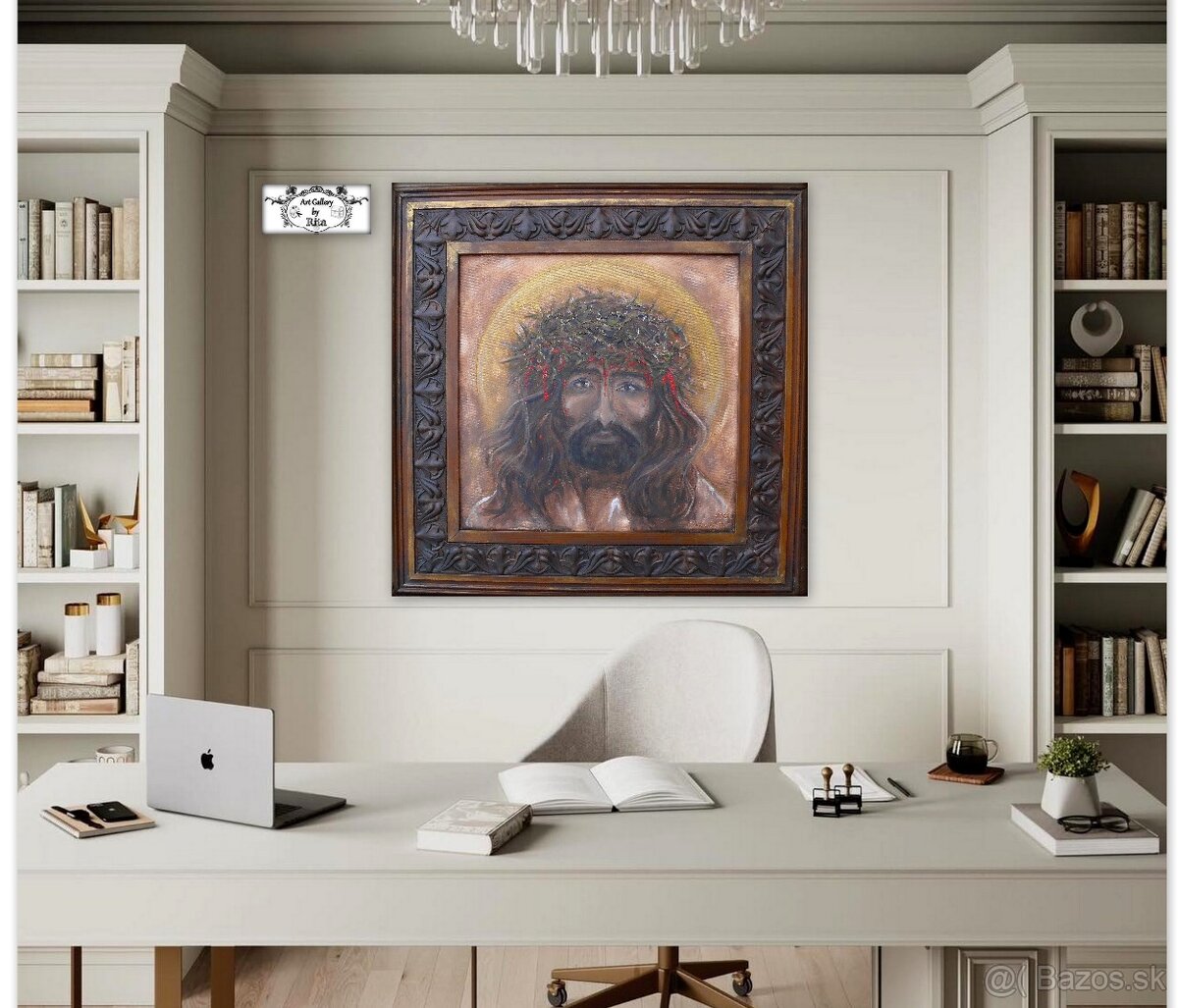 Maľba v ráme "Ježiš" - 6