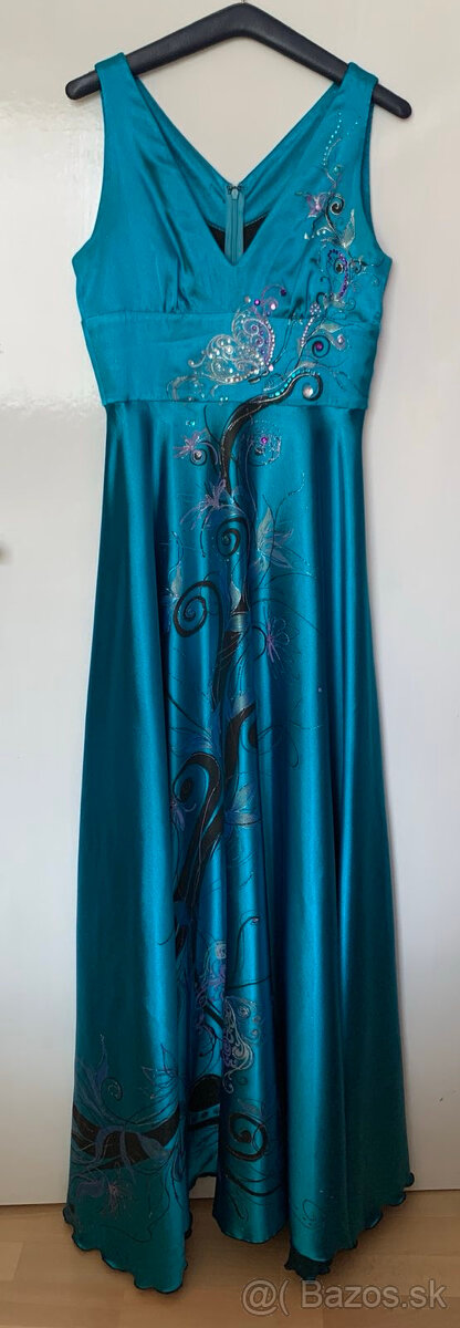 Spoločenské šaty dlhé M - 6