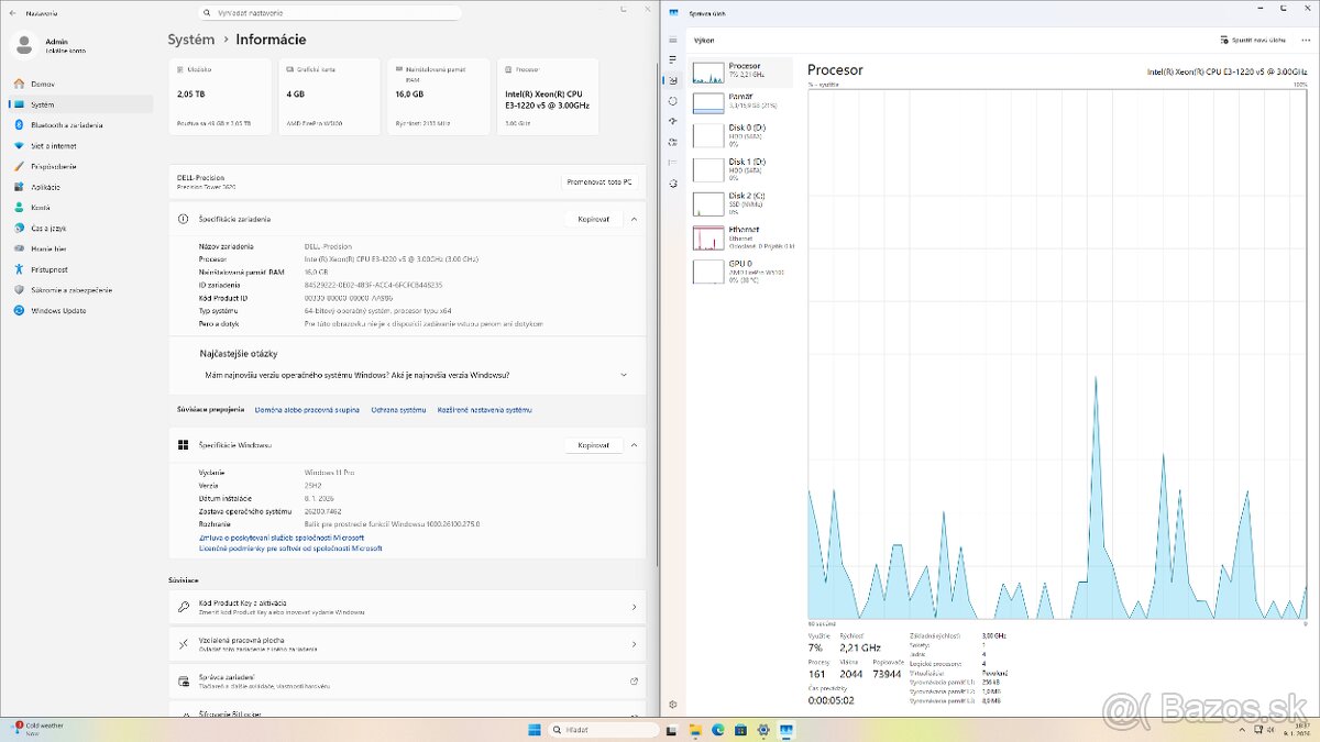 Dell Precision 3620 Xeon | 16GB | SSD + 2×1TB HDD | FirePro - 6