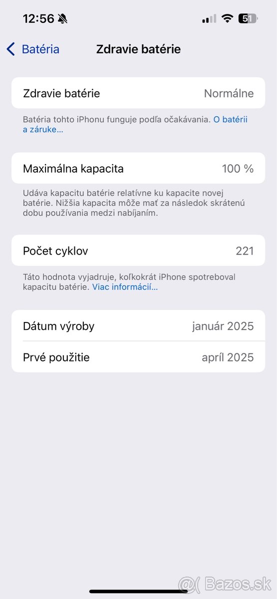 iPhone 16e, 128GB, 100% zdravie batérie - 6