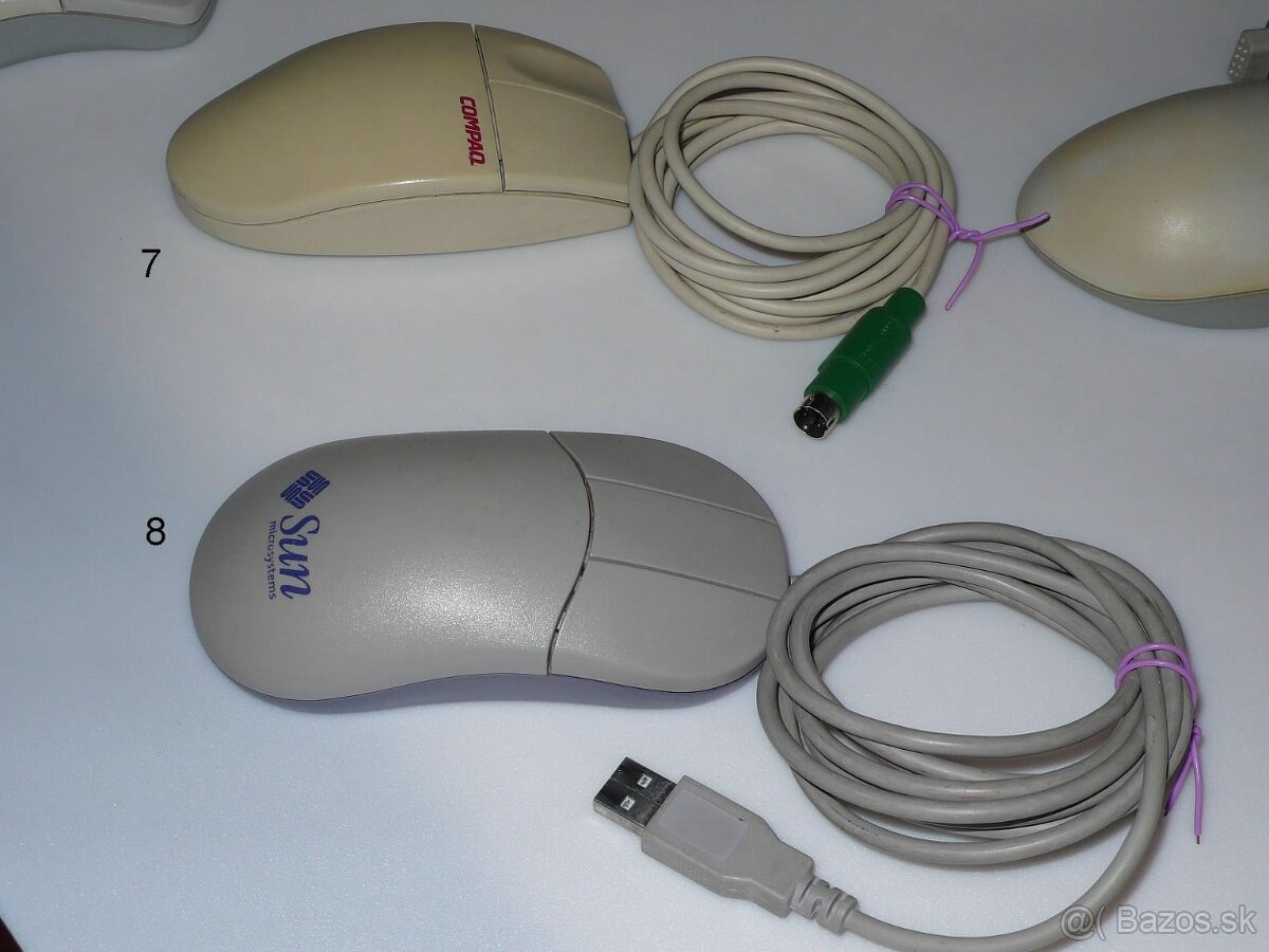 Predám Retro myši na serial, PS/2, a USB port - 6