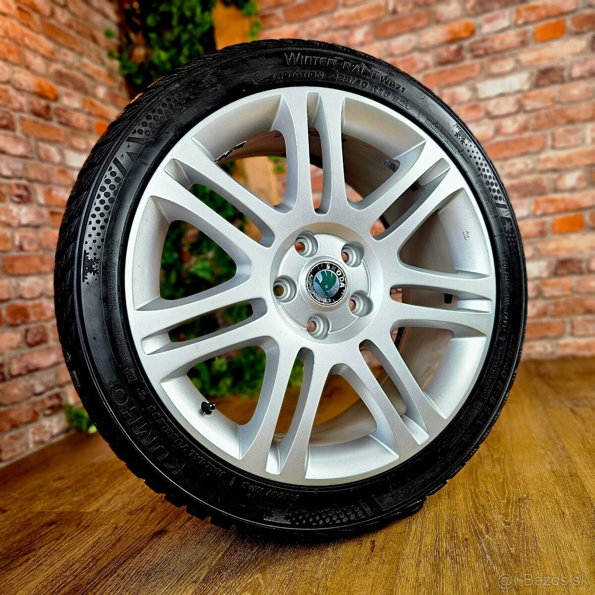 Alu R18 5x112 orig. ŠKODA, VW, SEAT + zimné 225/40R18 - 6