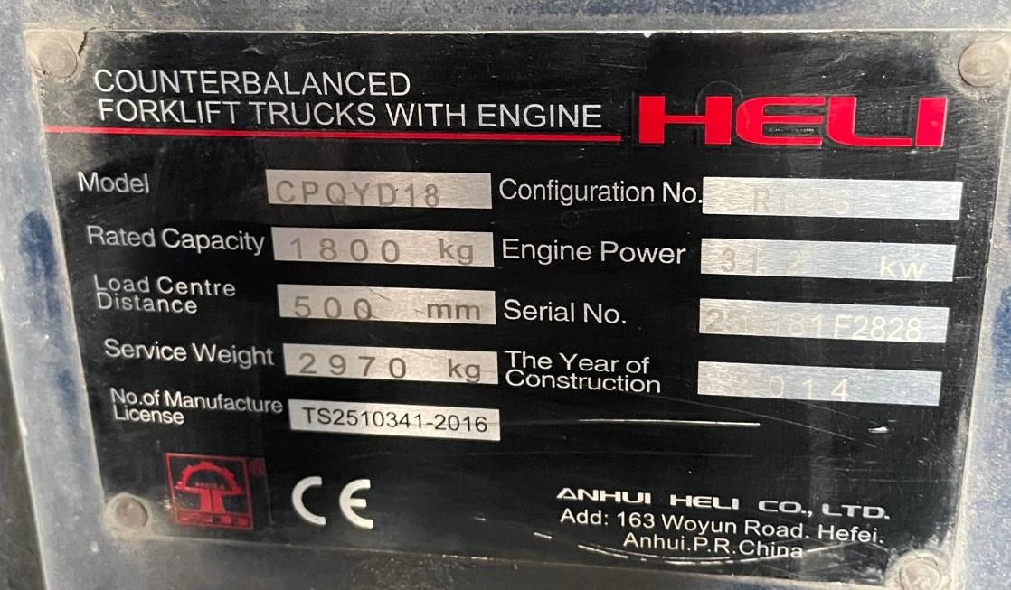 HELI CPQYD18, LPG - 6