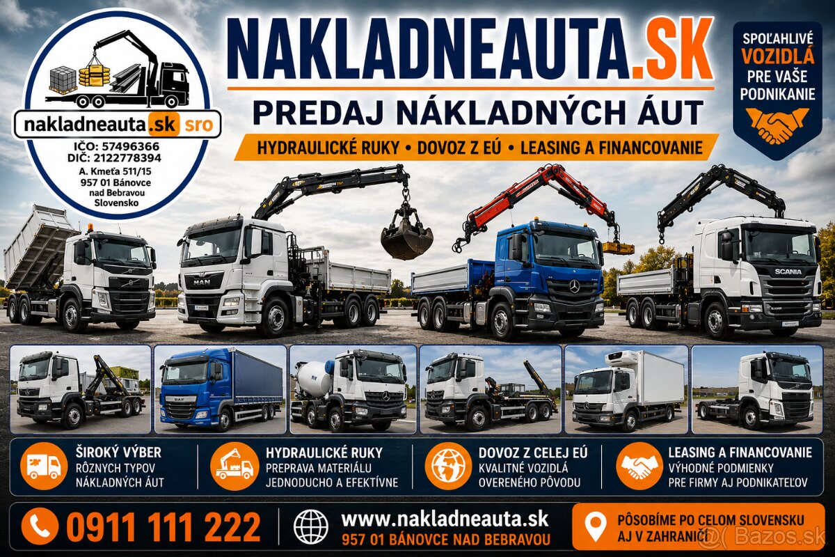 MAN TGA 26.480 6x6, sklápač - 6