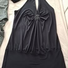 Spoločenské čierne šaty s korálkami, lurex dámske šaty - 6